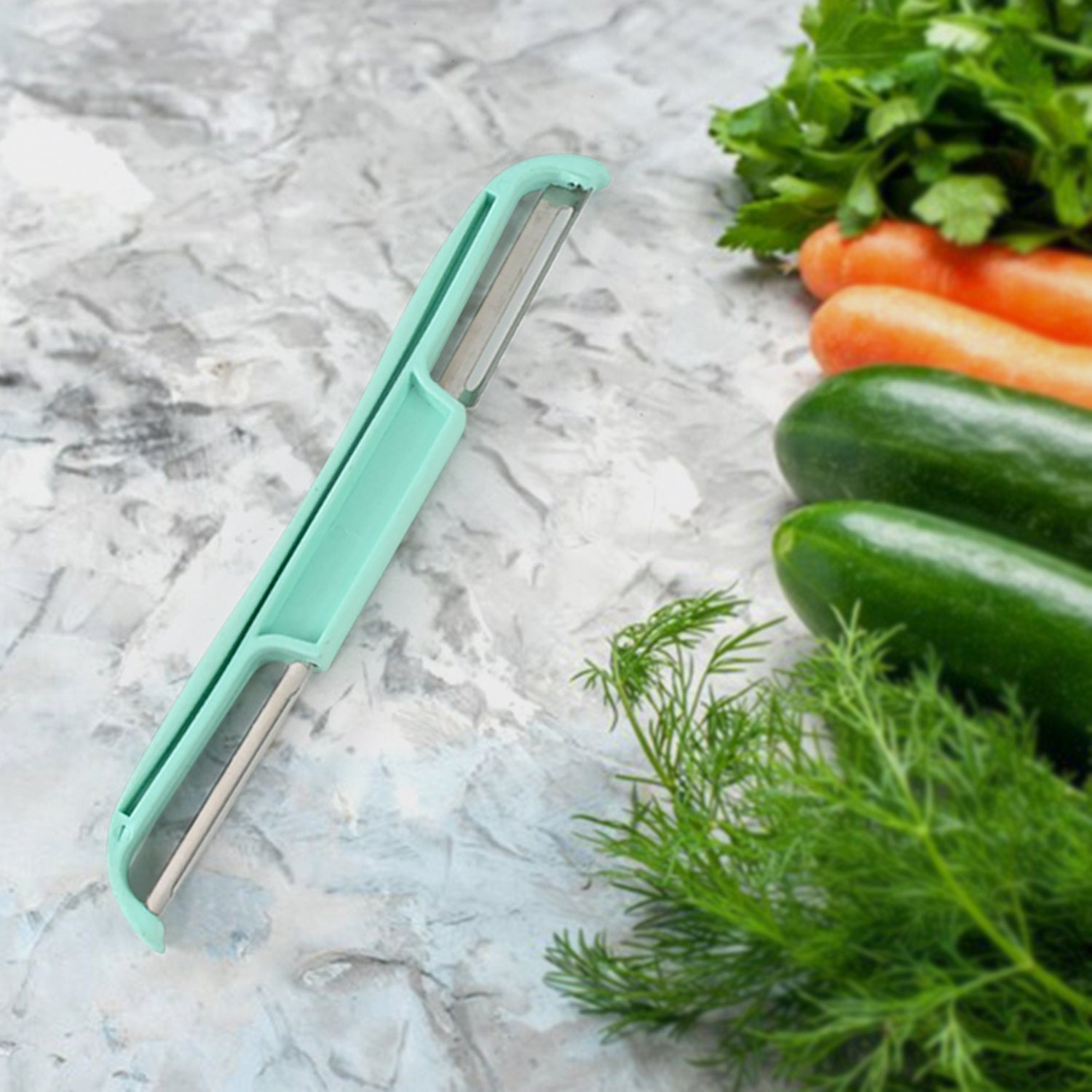 Double Side Potato Peeler Stainless Steel Peeler Cutter (1 Pc)
