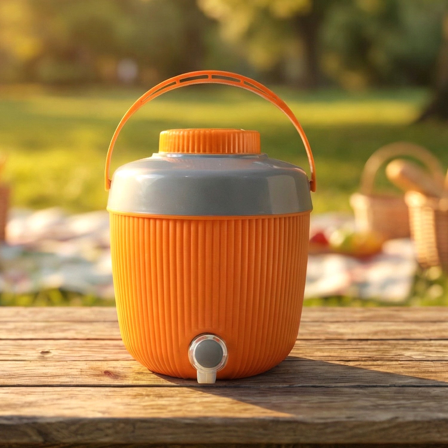 Insulated Plastic Water Jug with Tap for Home & Travel (6000 ML)