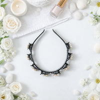 decorative floral pearl hairband