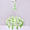 Plastic hanger with 15 clips