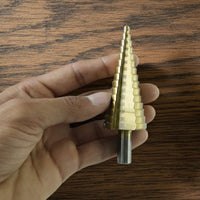 3X Large HSS Steel Step Cone Drill Titanium Bit Set Hole Cutter (4-32, 4-20, 4-12mm)