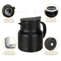 Thermal Coffee Carafe & Water Bottles with LED Display (500 ml & 1000 ml)
