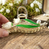 Elegant Floral Decorative Hair Claw Clip (1 Pc)