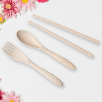 Rice Bowl Noodle Set – 6 Pcs with Lid, Handle & Cutlery