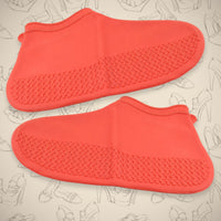 Non-Slip Silicone Waterproof Boot Shoe Cover (Medium Size / 1 Pair / Mix Color)