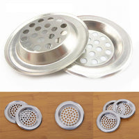 Bathroom Kitchen Stainless Steel Basin Sink Drain Strainer (2 Pc Set)