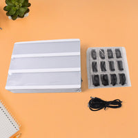Black Mini A6 Magnetic Cinematic Light Box with 82 Characters and 10 Emojis (1 Set)