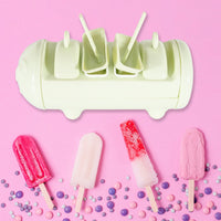 Cartoon Ice Candy Mold – 4-Cup Multicolor Set (1 Pc)