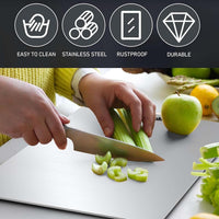 Supermom Medium Stello Stainless Steel Chopping Board