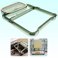 2-in-1 Self-Adhesive Towel Hanger & Soap Holder Stand (1 Pc)