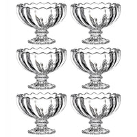Glass Ice Cream Bowls Glass Dessert Cups for Sundae (6 pcs / 120ml)