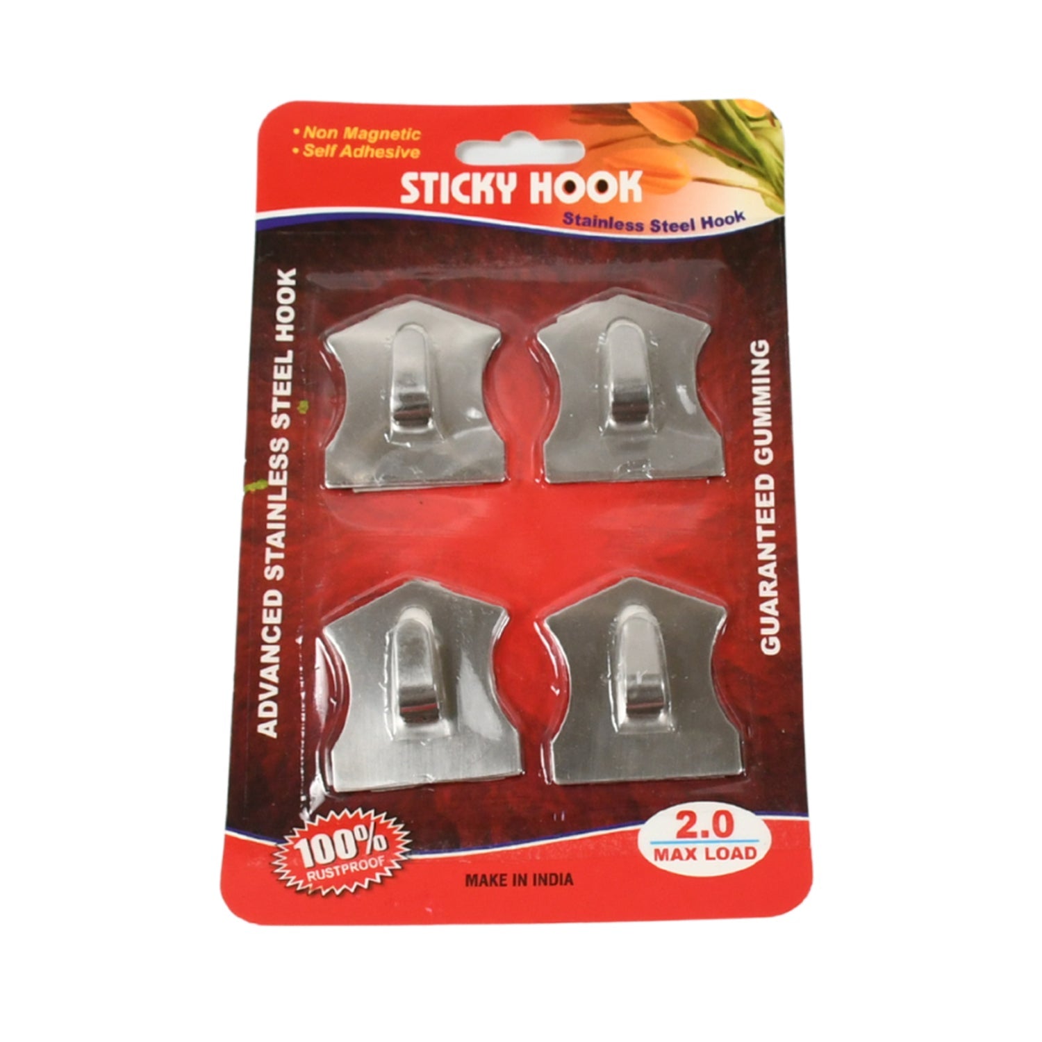 Self-Adhesive Stainless Hooks – Waterproof for Robes, Coats & Towels