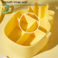 Kids Lunch Box Cute Pineapple Shaped Bento Box with Fork Spoon Snack Container