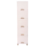 Multi-Purpose 5-Layer Plastic Storage Drawer Cabinet for Home and Office