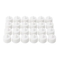 Flameless LED Tealights, Smokeless Plastic Decorative Candles - Led Tea Light Candle For Home Decoration, Diwali (Pack Of 24)