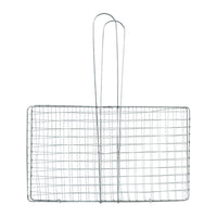 Heavy-Duty Stainless-Steel Barbecue Grill Basket (1 Pc)
