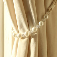 Living room pearl curtain holder