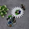 Flat round glass gem stones for vase fillers