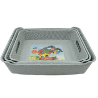 Multi Purpose Tray, Cosmetics, Stationary Set of 3