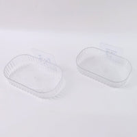 Sleek Transparent Soap Tray with Wall Mount Feature