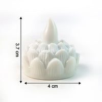 Lotus Shaped LED Flameless Tealight Candles - (8 Pc)