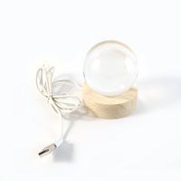 3D Crystal Ball lamps With Base (1 Pc / Mix Design)