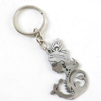 engraved Krishna face keyring