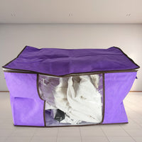 Clothing storage bag zipper, non-woven storage bag storing the clothes and sarees