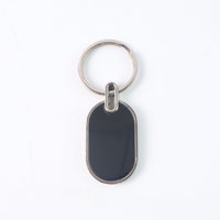 Monogram Edge Silver & Black Key Holder