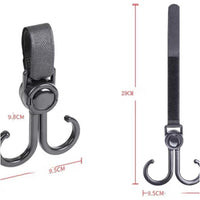 360° Rotating Multi-Purpose Baby Carriage Hook – For Strollers, Cars & More (1 Pc)