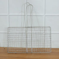Heavy-Duty Stainless-Steel Barbecue Grill Basket (1 Pc)