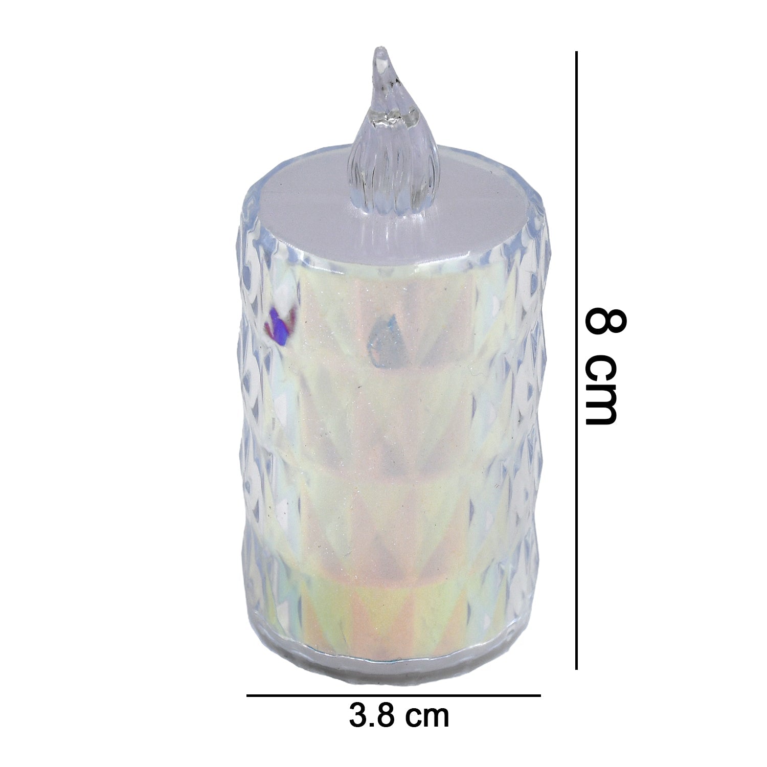 24 Pc Flameless and Smokeless Decorative Melting Candles LED Tea Light, Diwali