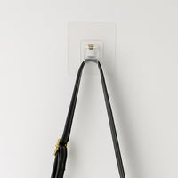 Self-Adhesive Transparent Wall Hook Holder Clip (1 Pc)
