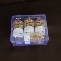 Decorative Apple Shape LED Tealight Candles - (4 Pc)