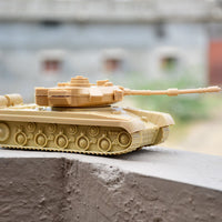 Army tank toy, pull back feature, close-up of details