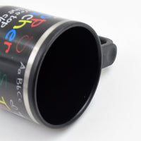 Stainless Steel Insulated Travel Mug - Double-Walled Vacuum Cup Lid & Handle, Tumbler