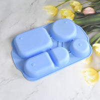 TuffDine Unbreakable Plastic Food Plates | 5 Compartment Square Tray