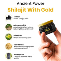 Himalayan Shilajit Gold Resin – 20g | Helps improve Stamina | Contains Gold