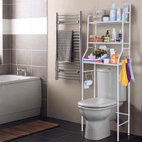 Multi Layer Toilet Storage Rack Metal Bathroom Laundry Room Basin Floor Stand