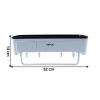 Wall Mounted Multifunctional Bathroom Storage Rack (1 Pc)