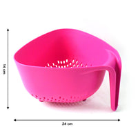 Supermom Plastic Premium Multipurpose Triangular Kitchen Colander (1 Pc)