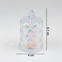 4 Pc Flameless and Smokeless Decorative Melting Candles LED Tea Light, Diwali
