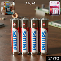AA Alkaline Batteries 4 Piece Pack