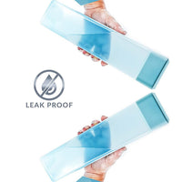 Large Capacity Plastic Water Bottle | Set of 6 | Square Water Bottle (940ml each)