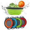 Foldable silicone strainer for kitchen