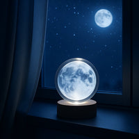 3D Crystal Ball lamps With Base (1 Pc / Mix Design)