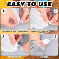 Shoe storage bag with drawstring