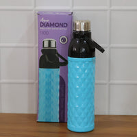 Plastic 1100 ML Approx Diamond Texture Sports Water Bottle (1 Pc)