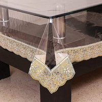 87x59 Inch Transparent PVC Table Cover (1 Pc)