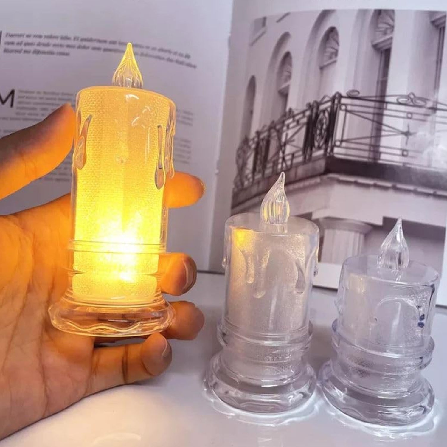 LED Tea Light Candle for Christmas, Festival, Candles, Diwali (1 Pc)
